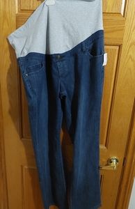 Thyme maternity jeans size 3x color blue